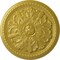 Ekena Millwork Swindon Ceiling Medallion (Fits Canopies up to 2 7/8"), Hand-Painted Rich Gold, 16 7/8"OD x 1 1/2"P CM16SWRGS - alternate 1
